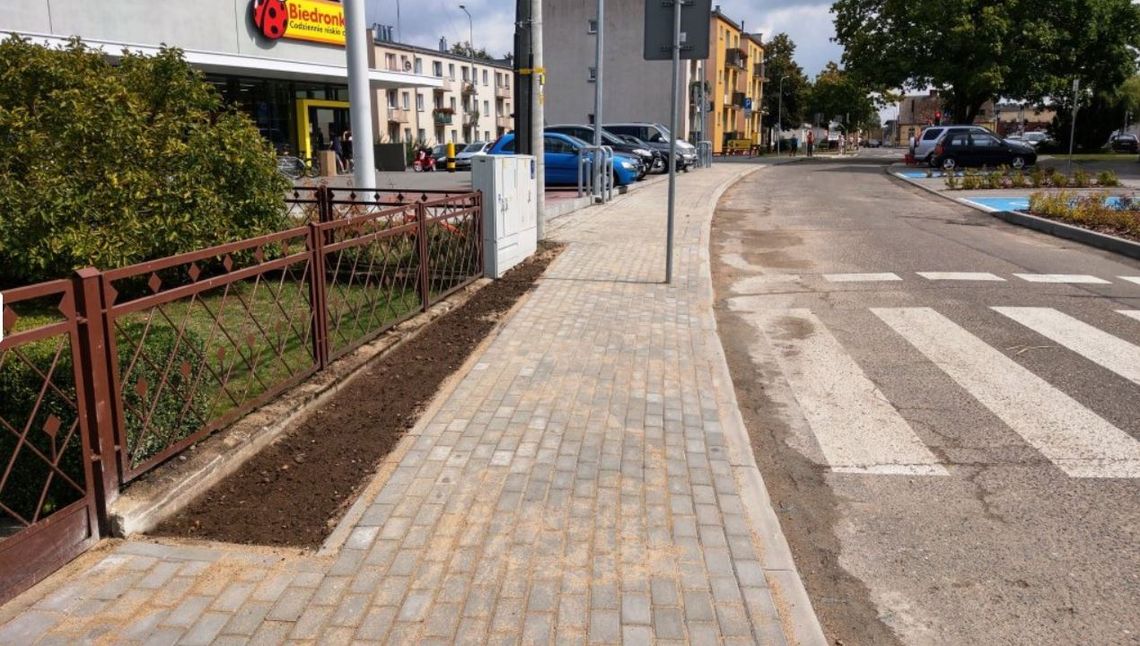 Nowy chodnik przy ul. Mickiewicza w Krajence