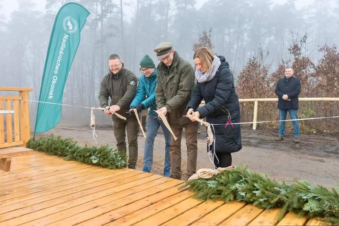 Nowy punkt widokowy Gminie Okonek już otwarty