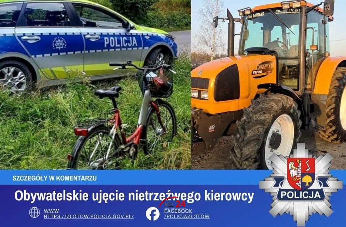 Obywatelskie ujęcie nietrzeźwego rowerzysty. Miał blisko 1,5 promila
