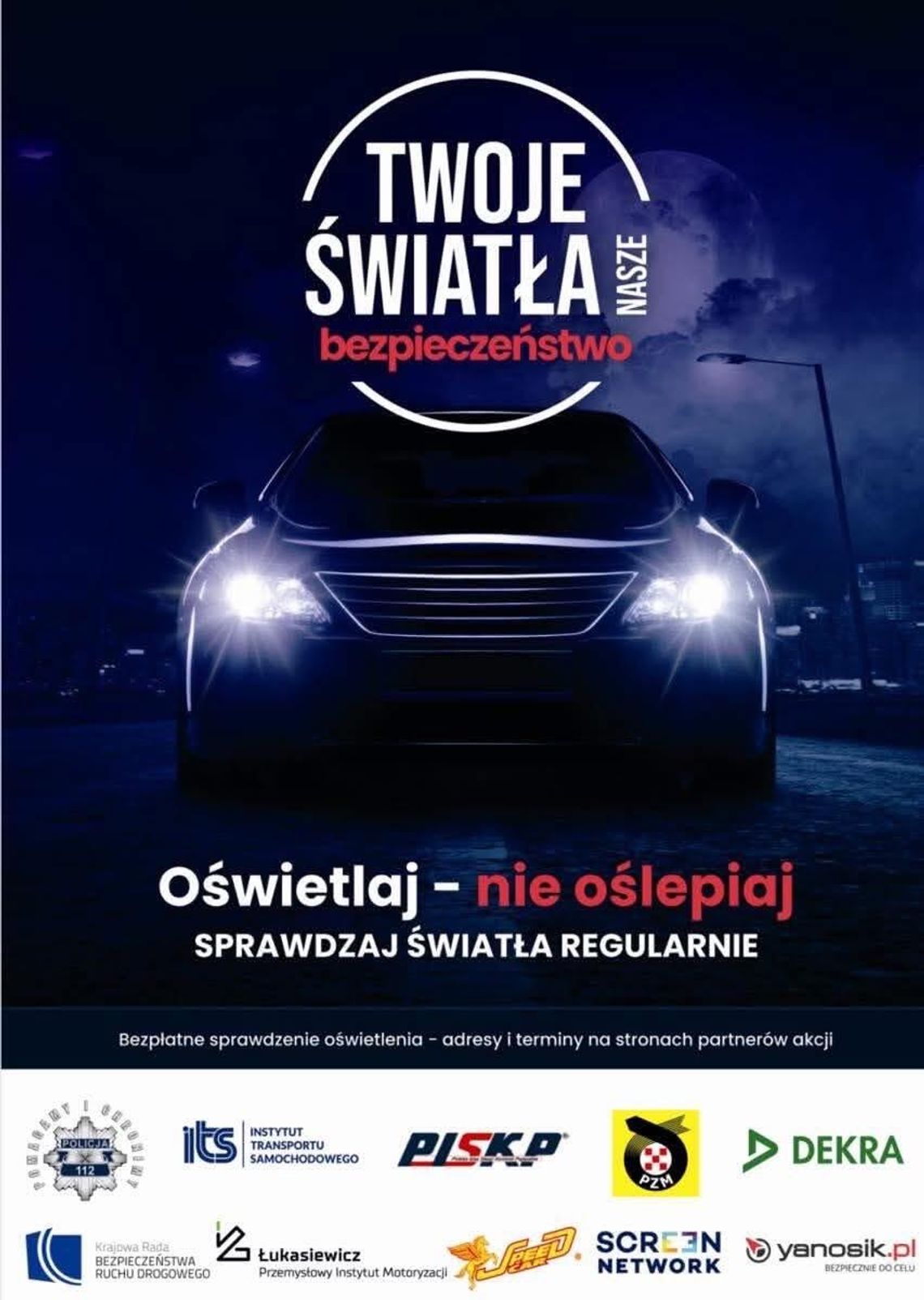 Ostatnia szansa! 6 grudnia finał akcji „Twoje światła – Nasze bezpieczeństwo”
