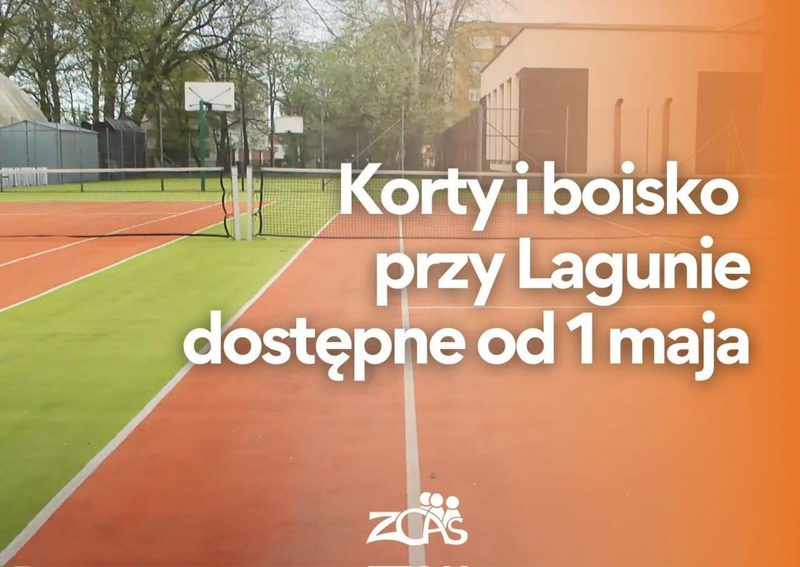 Ostatnie szlify przed otwarciem – przygotowania do startu kortów i boiska przy Pływalni Laguna