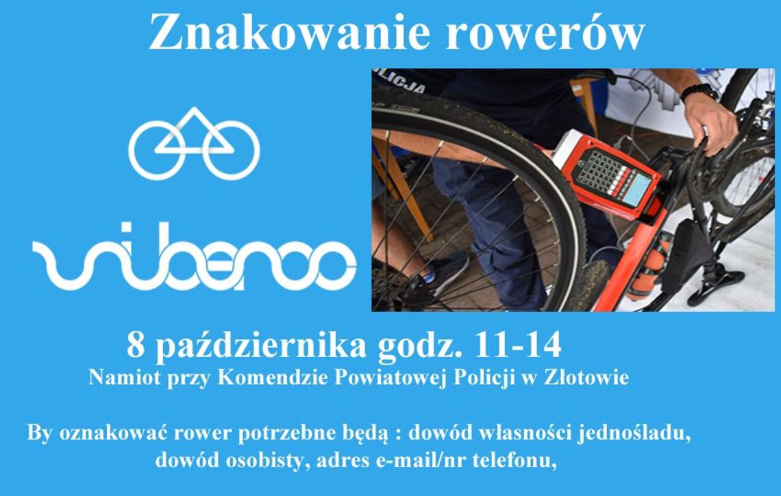 Oznakuj swój rower w Złotowie