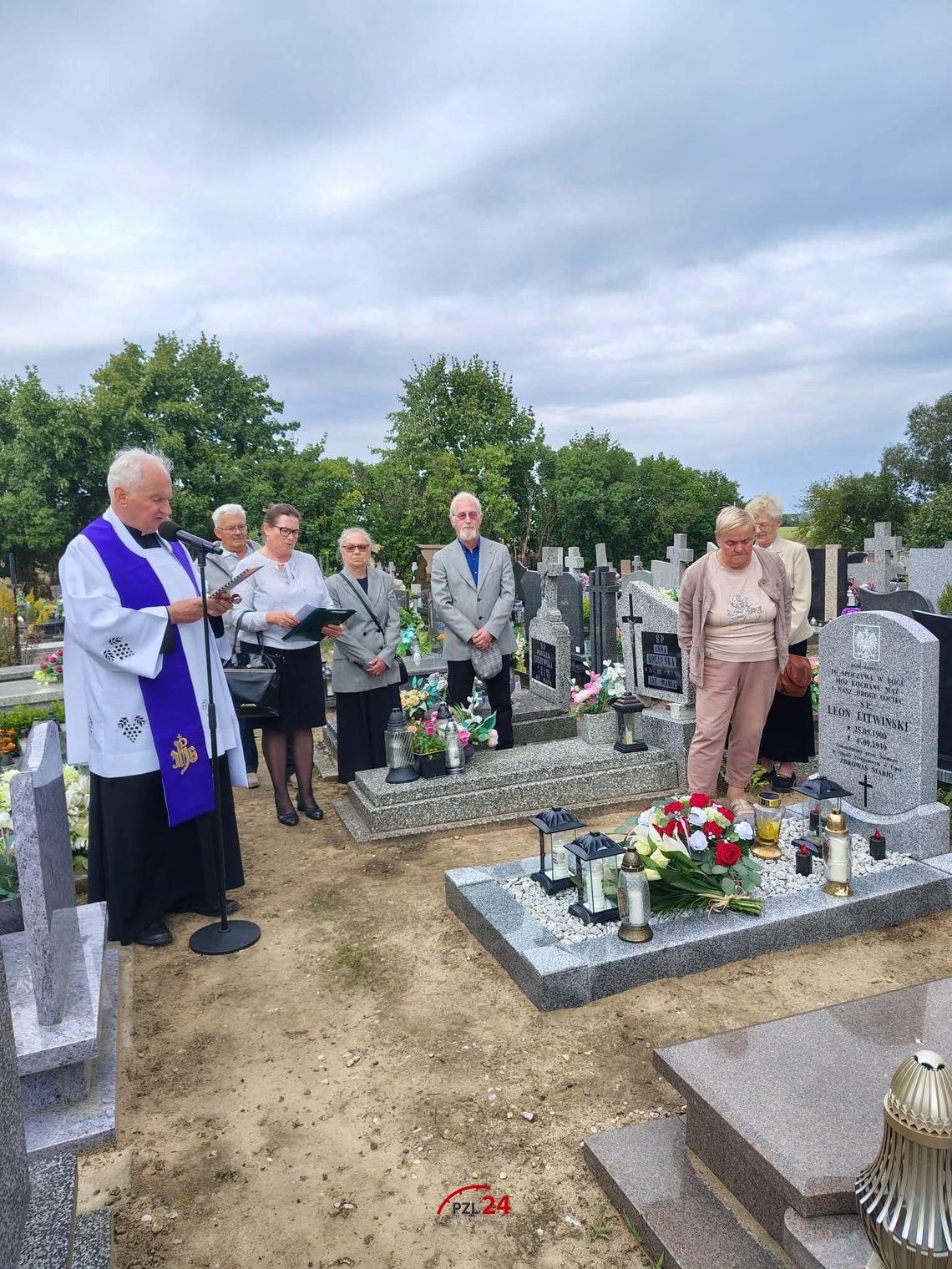 Poświęcono grób wojenny Leona Litwińskiego. W Lipce uczcili jego pamięć Poświęcono grób wojenny Leona Litwińskiego. W Lipce uczcili jego pamięć