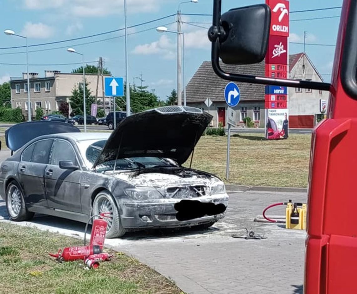 Pożar auta w Jastrowiu
