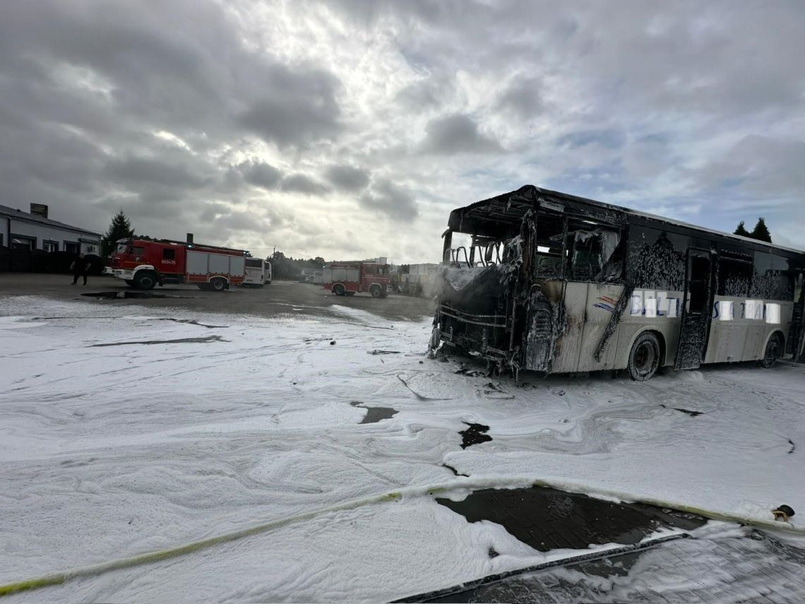 Pożar autobusu w Okonku – szybka reakcja strażaków zapobiegła większym stratom Pożar autobusu w Okonku – szybka reakcja strażaków zapobiegła większym stratom