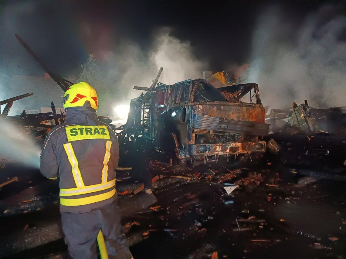 Pożar budynku gospodarczego w Lubniczce