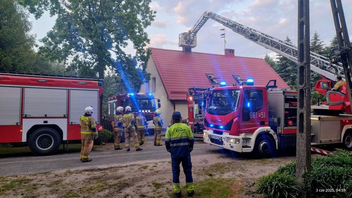 Pożar leśniczówki.  Strażacy opanowali sytuację w zarodku