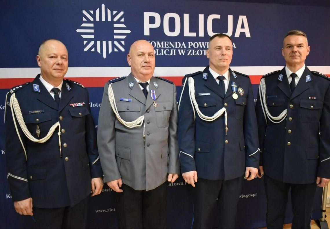 Pożegnanie zasłużonych funkcjonariuszy Policji w Złotowie