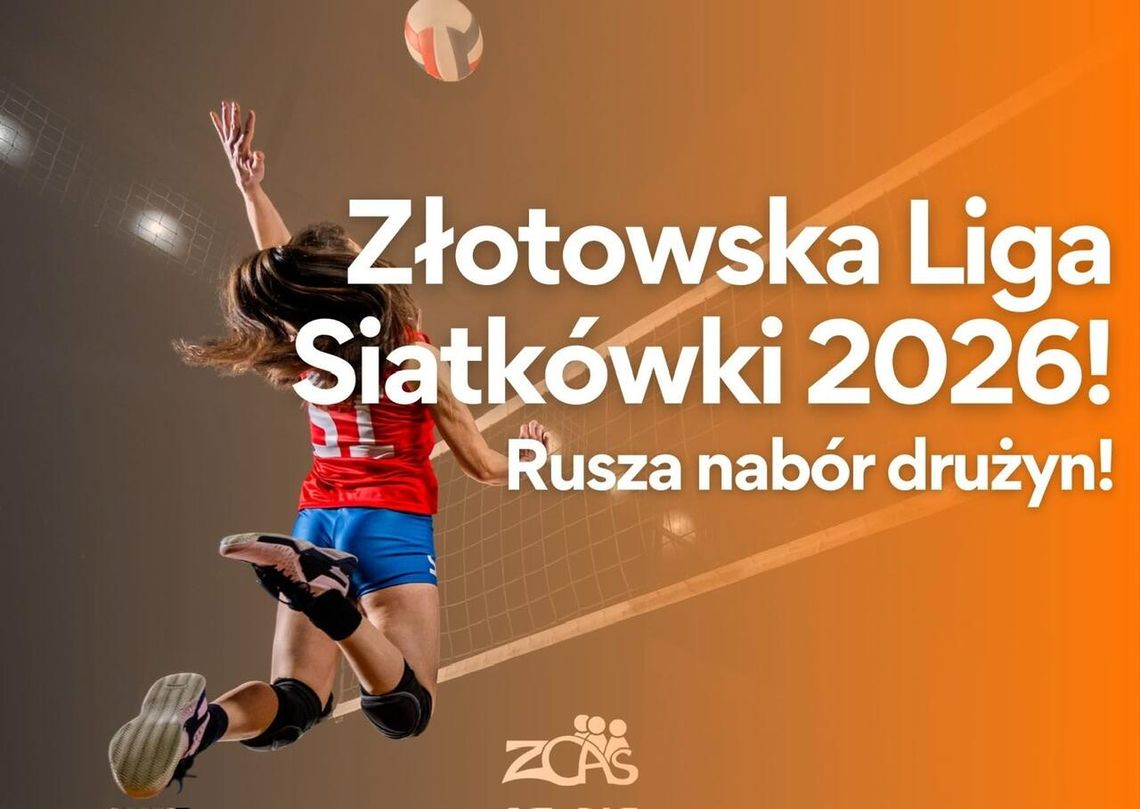Rusza nabór do Złotowskiej Ligi Siatkówki 2026 Rusza nabór do Złotowskiej Ligi Siatkówki 2026