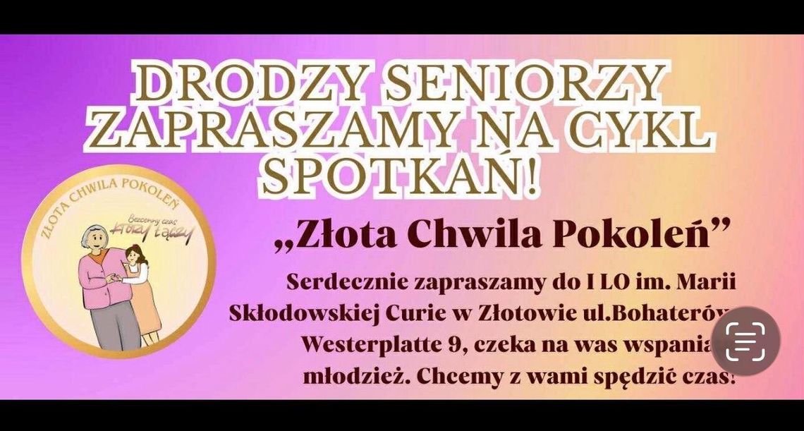 Seniorzy, to spotkanie jest dla Was
