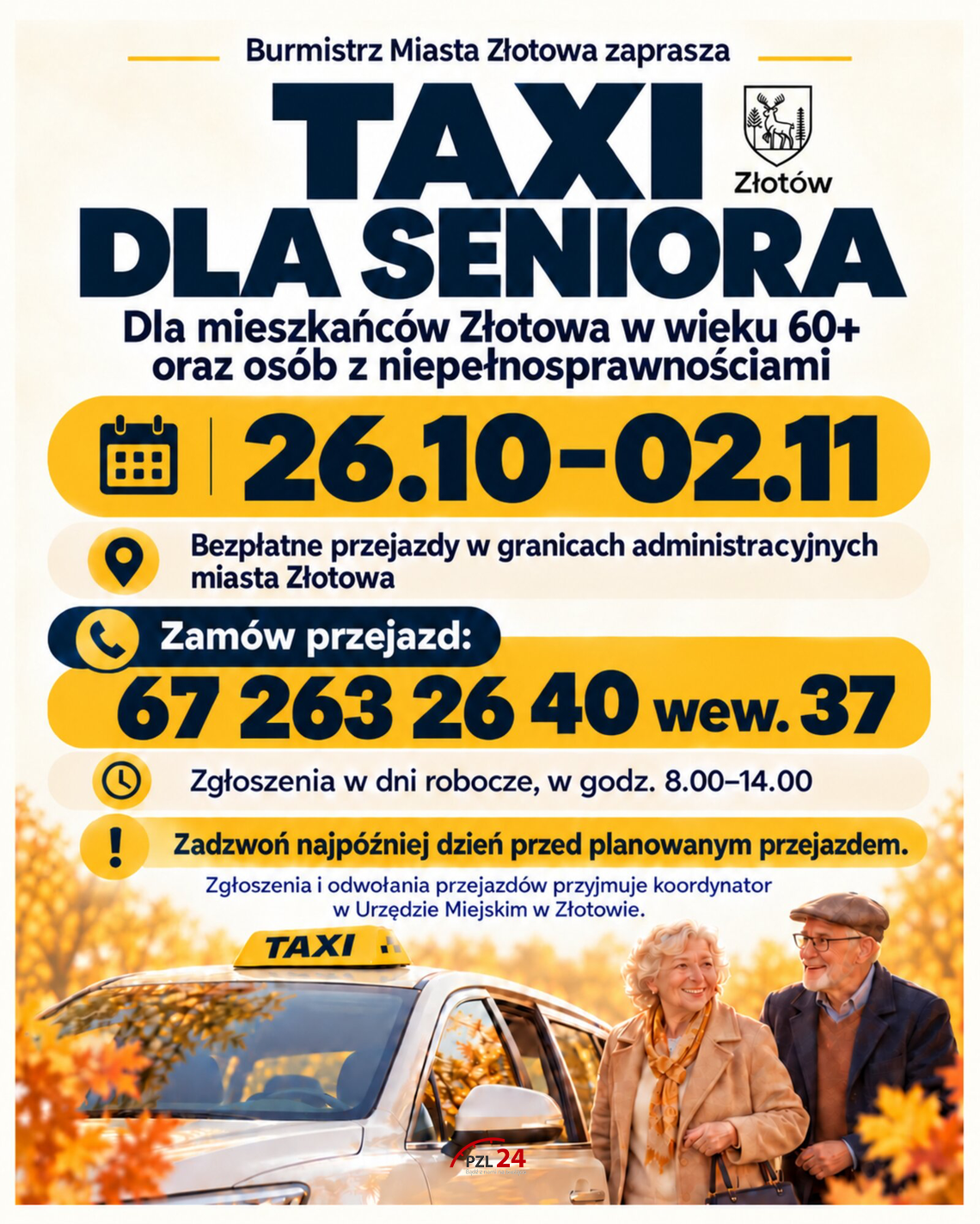 Taxi dla seniora w Złotowie Taxi dla seniora w Złotowie