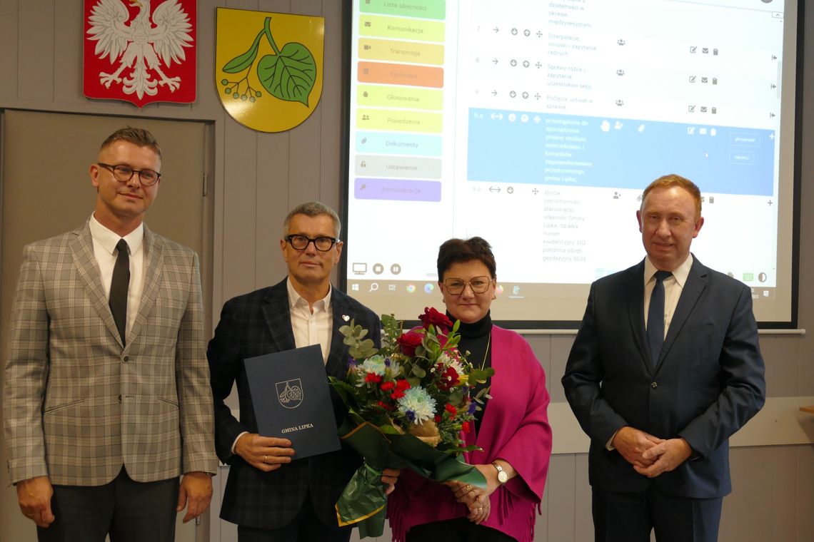 Władze gminy Lipka pogratulowały posłowi Szopińskiemu