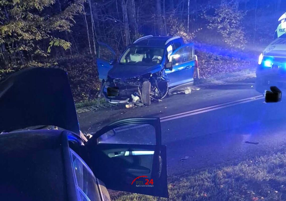 Wypadek na trasie Górzna – Jastrowie. Cztery samochody uczestniczyły w zdarzeniu Wypadek na trasie Górzna – Jastrowie. Cztery samochody uczestniczyły w zdarzeniu