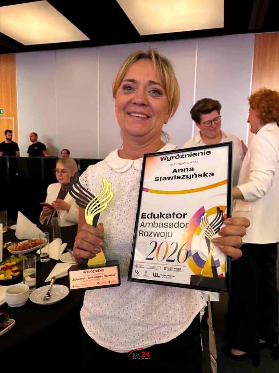 Wyróżnienie dla Anny Stawiszyńskiej w konkursie „Edukator – Ambasador Rozwoju”