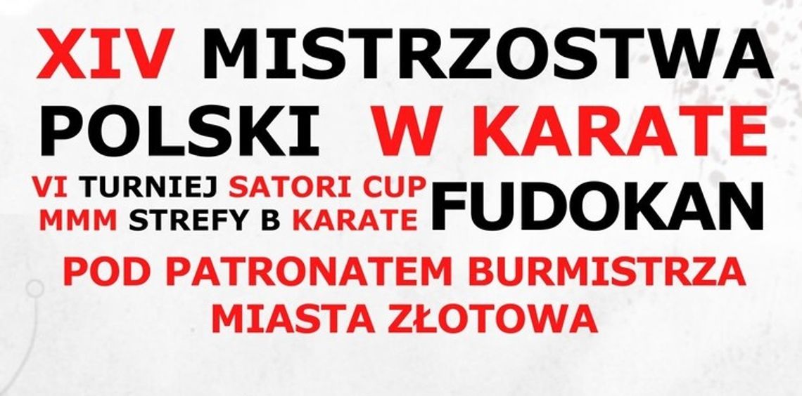 XIV Mistrzostwa Polski w Karate Fudokan Złotów 2018