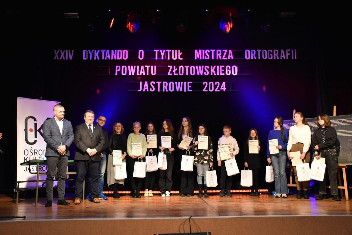 XXIV Dyktando o Tytuł Mistrza Ortografii Powiatu Złotowskiego Jastrowie 2024