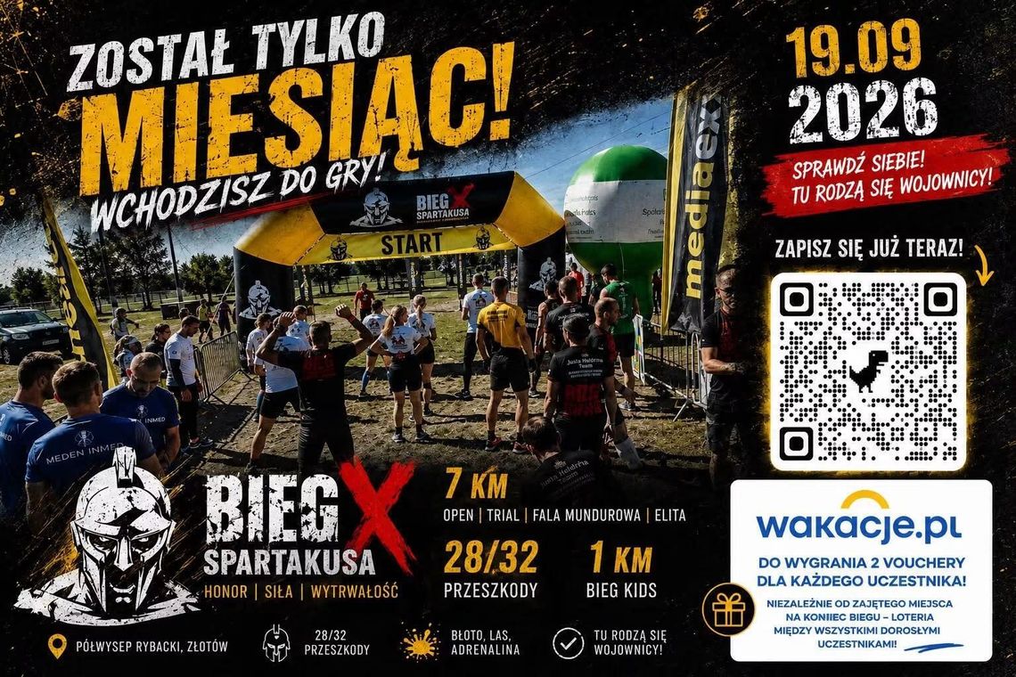 Zapisz się na Bieg Spartakusa w Złotowie Zapisz się na Bieg Spartakusa w Złotowie