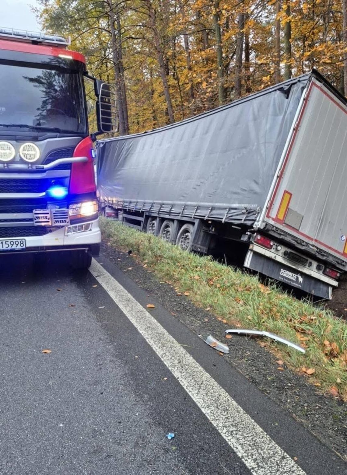 Zdarzenie drogowe między Jastrowiem a Szwecją – jedna osoba trafiła do szpitala Zdarzenie drogowe między Jastrowiem a Szwecją – jedna osoba trafiła do szpitala