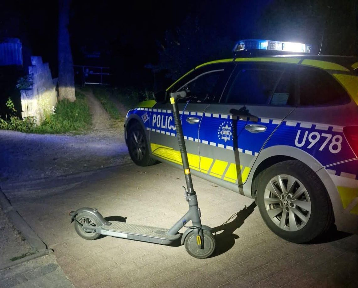 Złotów: Kolejny kierowca hulajnogi zatrzymany pod wpływem alkoholu