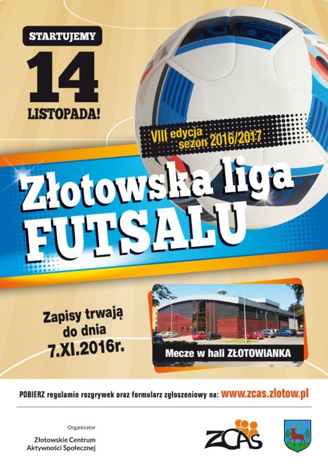 Złotowska Liga Futsalu - zapisy!